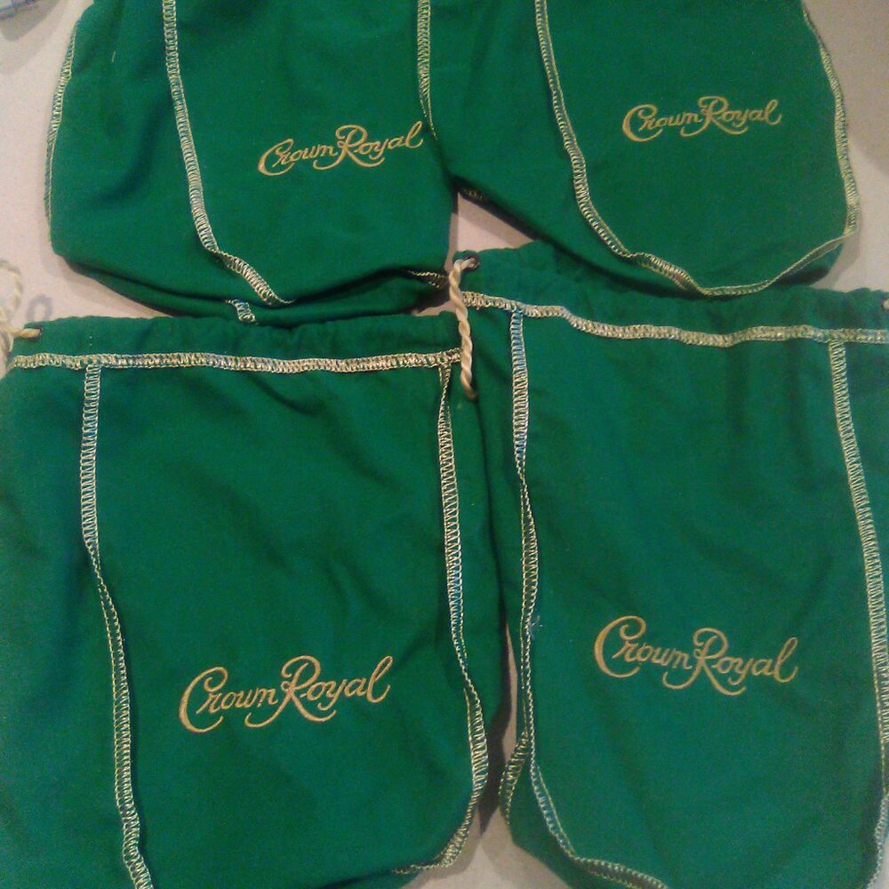 Eight 1Liter Crown Royal Apple bags